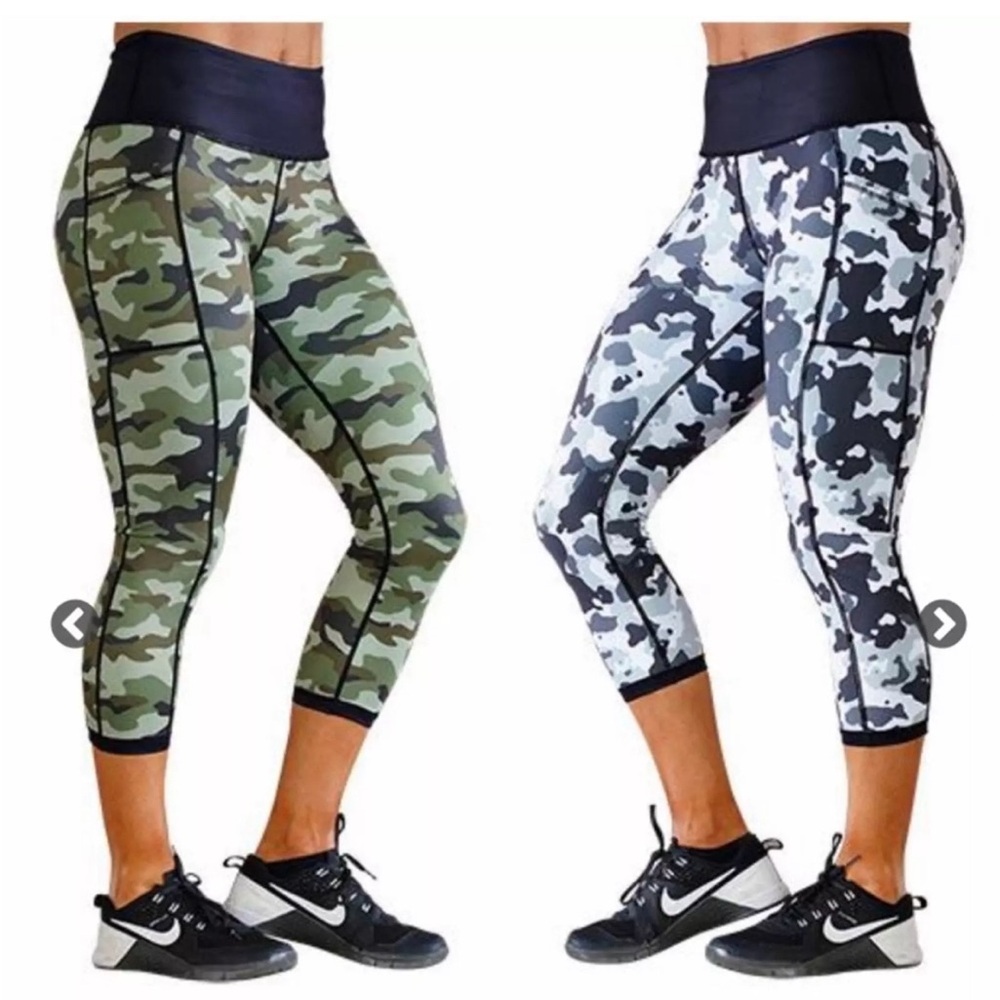 CVG Reversible Camouflage Capri Leggings